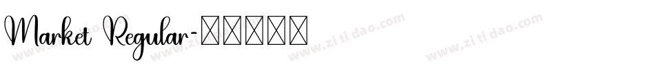 Market Regular字体转换
